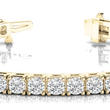 14K Yellow Gold 1.5ctw Diamond Line Bracelet