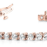 14K Rose Gold 1ctw Round Diamond Tennis Bracelet