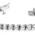50-Stone Round Diamond Tennis Bracelet