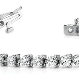 50-Stone Round Diamond Tennis Bracelet
