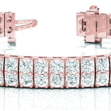 14K Rose Gold 15ctw Diamond Multi-Row Bracelet