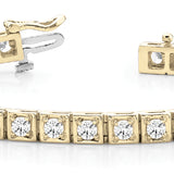 14K Yellow Gold Diamond In-Line Bracelet