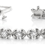 Diamond Round In Line Bracelet