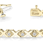14K Yellow Gold Diamond Fashion Bracelet