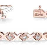 14K Rose Gold Diamond Fashion Bracelet