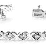 Round Diamond Line Fashion Bracelet
