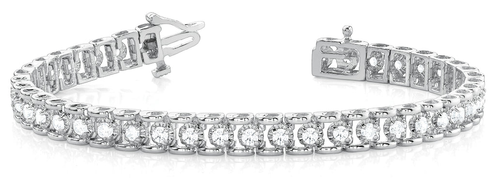 Platinum Diamond Line Bracelet | 1/2 CT Total