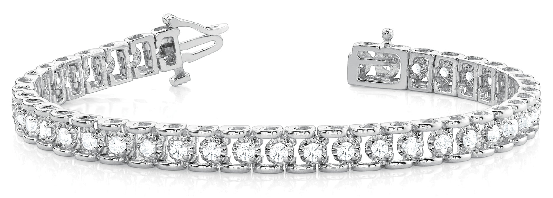 Platinum Diamond Line Bracelet | 1/2 CT Total