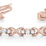 14K Rose Gold 2 CT Diamond Fashion Bracelet