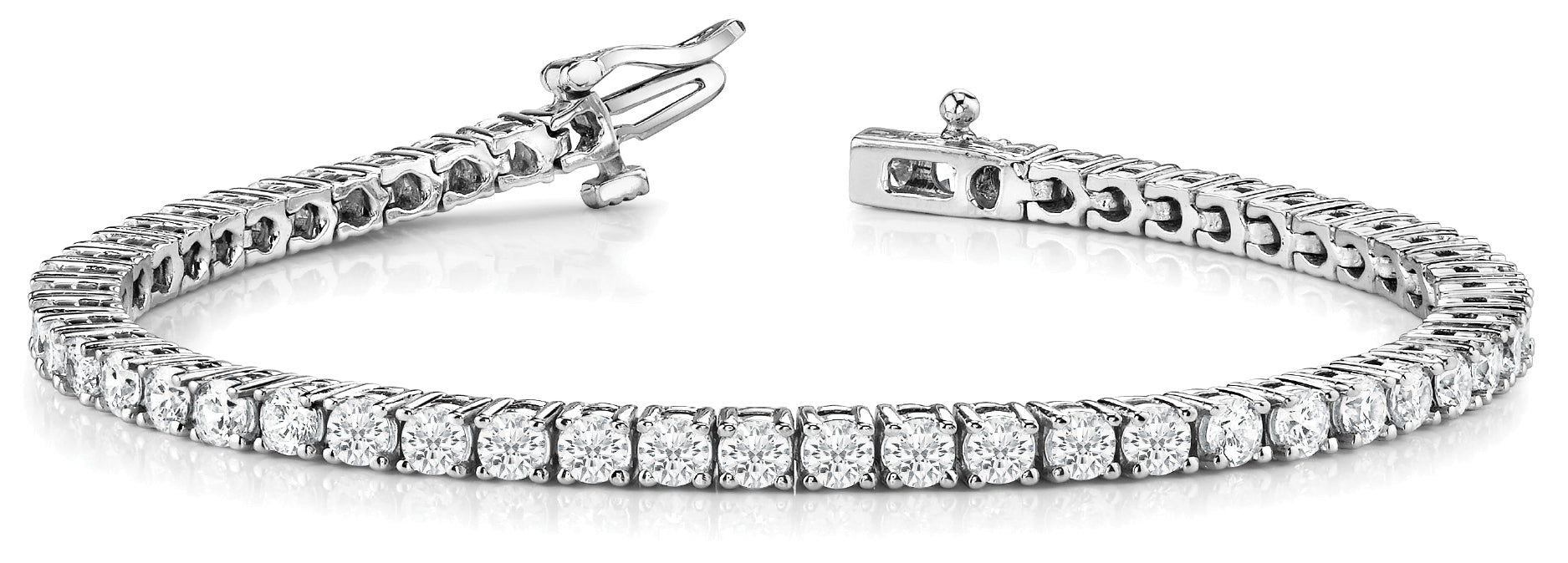 14K White Gold 10.38ct Diamond Fashion Bracelet