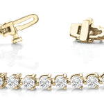 14K Yellow Gold Round Diamond Fashion Bracelet