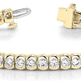 14K Yellow Gold Diamond Fashion Bracelet