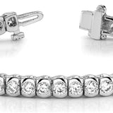 Diamond Round In Line Fashion Bracelet