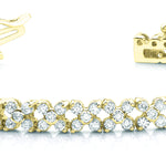 14K Yellow Gold Multi-Diamond Fashion Bracelet