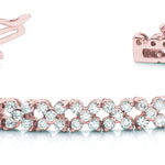 14K Rose Gold Diamond Fashion Bracelet