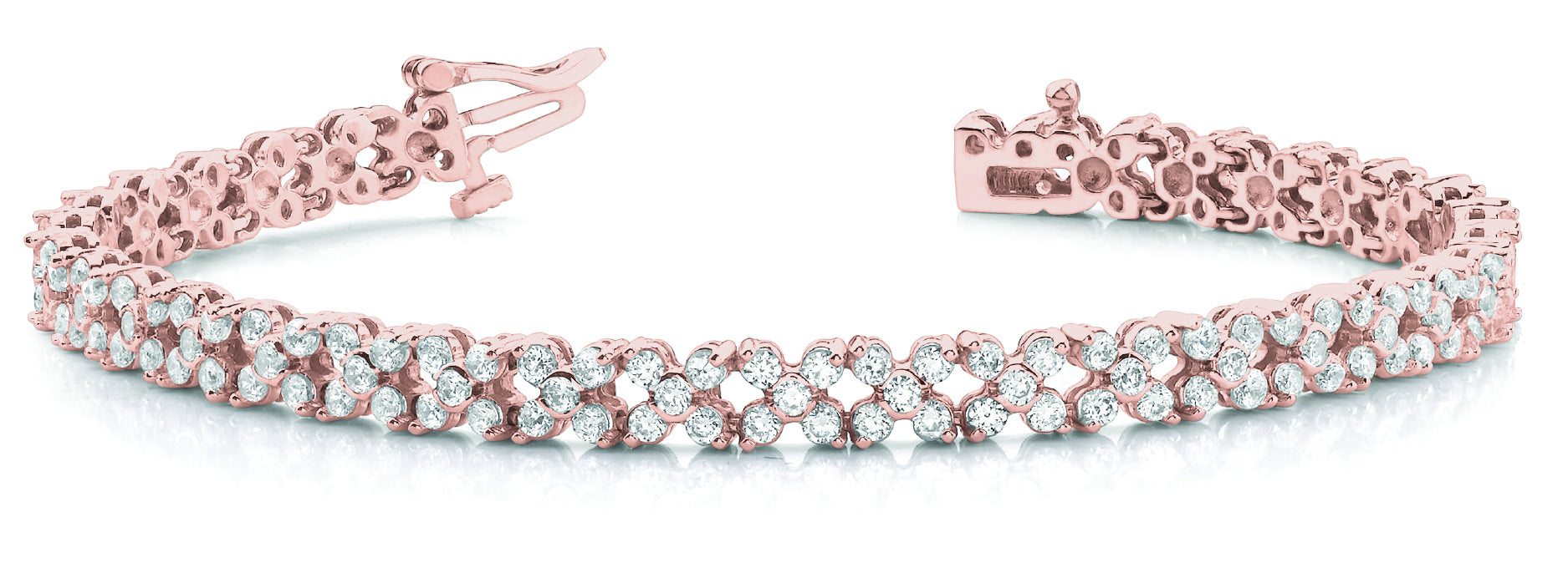 18K Rose Gold Diamond Fashion Bracelet