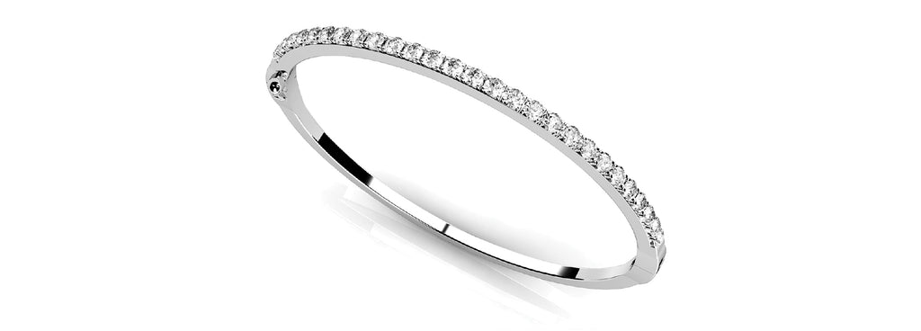 14K White Gold Diamond Fashion Bracelet