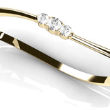 14K Yellow Gold Round Diamond Fashion Bracelet