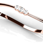 14K Rose Gold Diamond Fashion Bangle