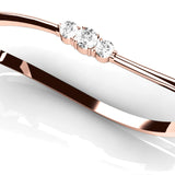 14K Rose Gold Diamond Fashion Bangle