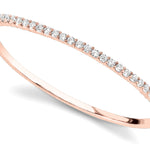 14K Rose Gold Diamond Fashion Bangle Bracelet