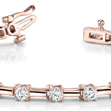 14K Rose Gold Diamond Fashion Bracelet