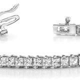 Square Diamond Tennis Line Bracelet