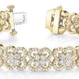 14K Yellow Gold Multi-Diamond Fashion Bracelet