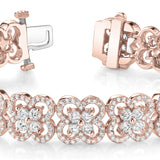 Rose Gold 5 CT Diamond Tennis Bracelet