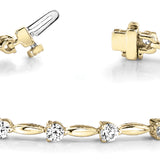 14K Yellow Gold 1ctw Multi-Diamond Fashion Bracelet