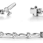 Multi-Diamond Fashion Tennis Bracelet