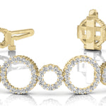 14K Yellow Gold Multi-Diamond Fashion Bracelet