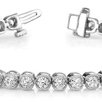 Multi-Diamond Round Line Bracelet