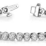 Multi-Diamond Round Line Bracelet
