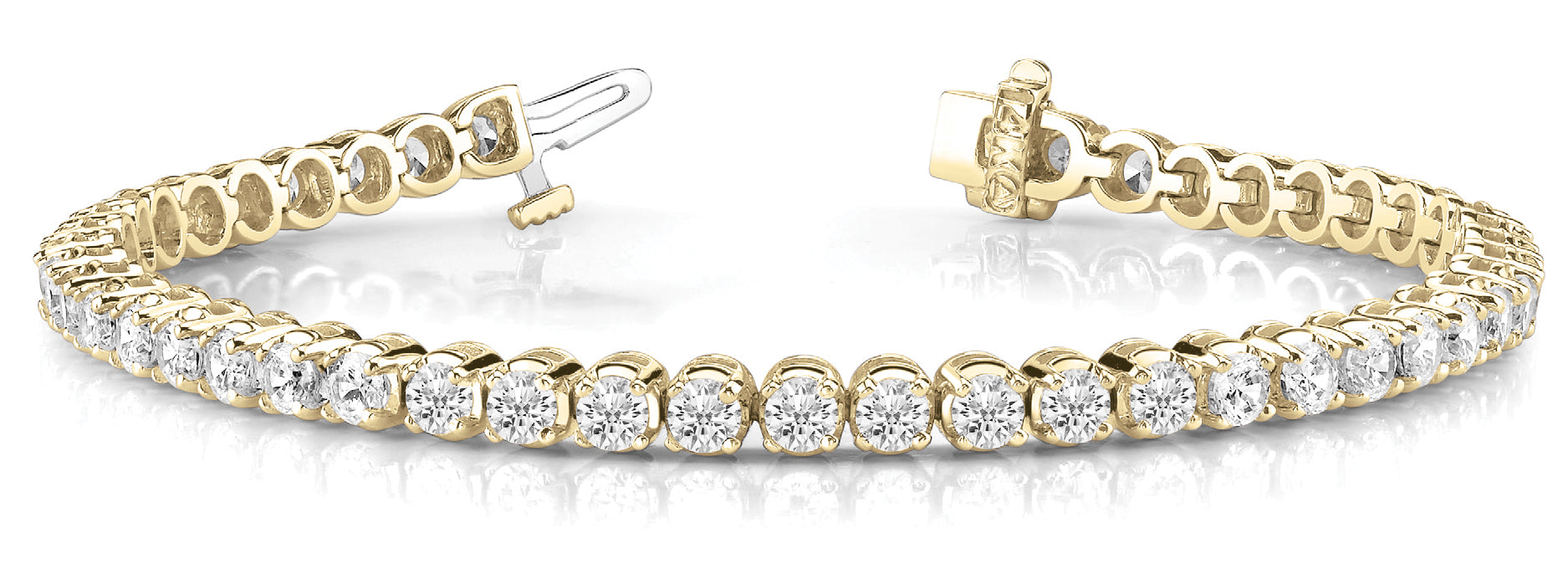 18K Yellow Gold Diamond Fashion Bracelet