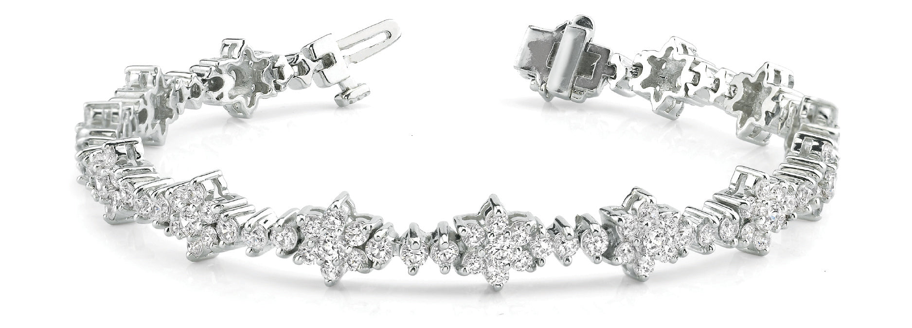 Platinum 5+ CT Diamond Fashion Tennis Bracelet