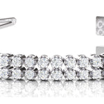 Multi Row Diamond Fashion Bracelet