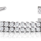 Multi Row Diamond Fashion Bracelet