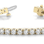 14K Yellow Gold 3ctw Diamond Line Bracelet