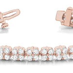 14K Rose Gold 10.38ctw Diamond Tennis Bracelet