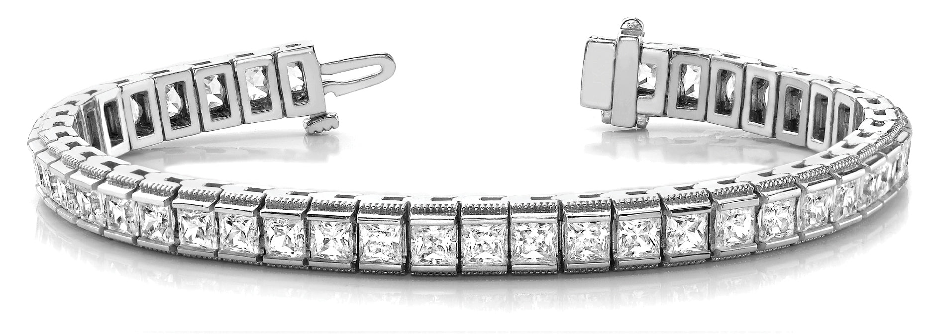 51 Square Diamond Tennis Bracelet