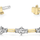 14K Yellow Gold Round Diamond Fashion Bracelet