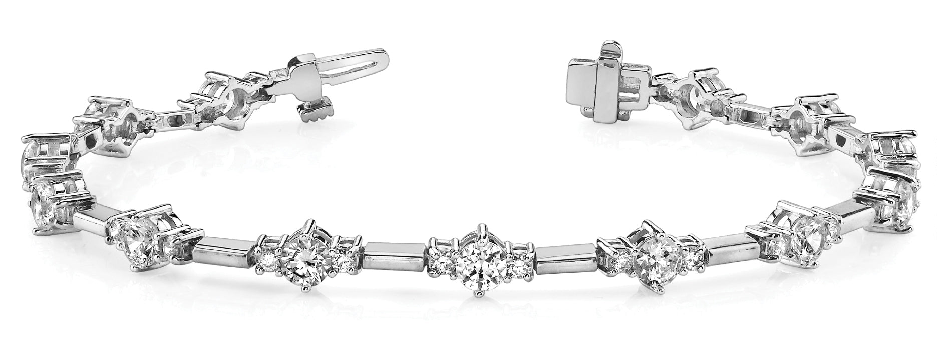 Multi-Diamond Fashion Tennis Bracelet