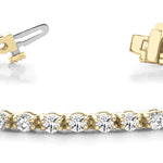 14K Yellow Gold Diamond Tennis Bracelet