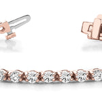14K Rose Gold Diamond Tennis Bracelet
