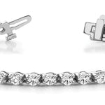 Round Diamond Tennis Line Bracelet