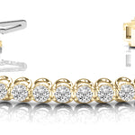 14K Yellow Gold Diamond Tennis Bracelet