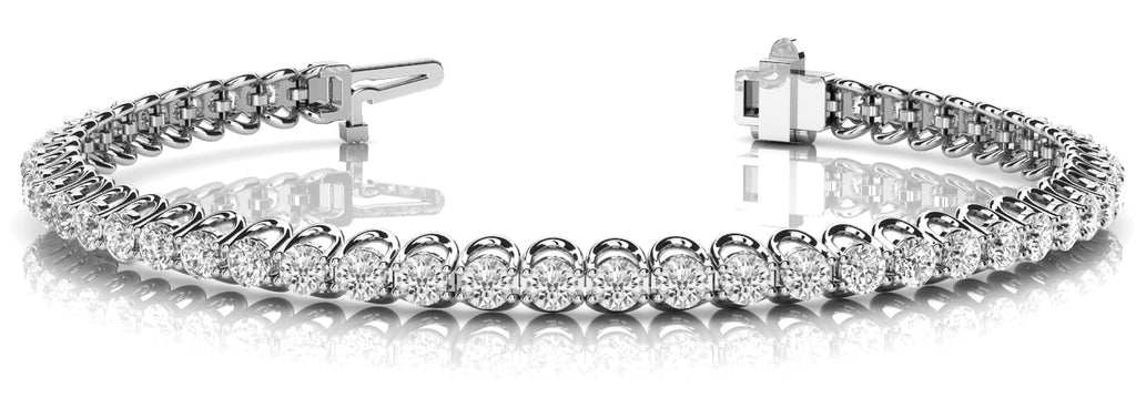 18K White Gold Diamond Tennis Bracelet