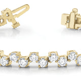 14K Yellow Gold Diamond Tennis Bracelet - 2 CTW