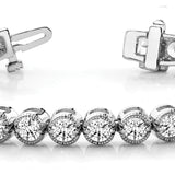 Vintage Round Diamond Tennis Bracelet